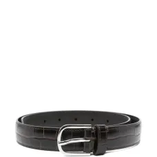 Ремень из кожи с тиснением под крокодила Ремень из кожи с тиснением под крокодила