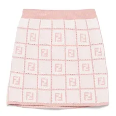 Жаккардовая юбка мини с логотипом FF