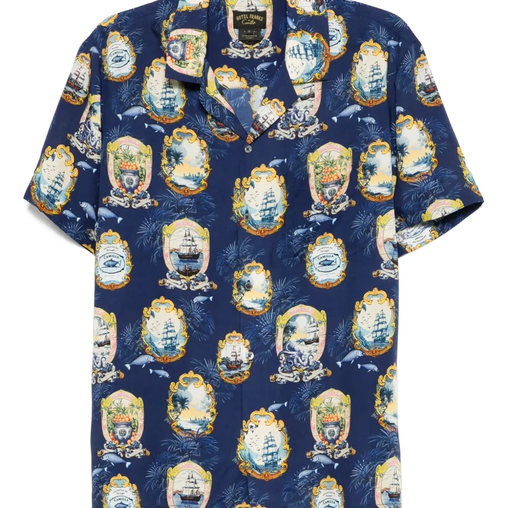 Рубашка с распашным воротником