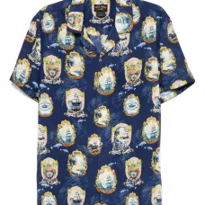 Рубашка с распашным воротником