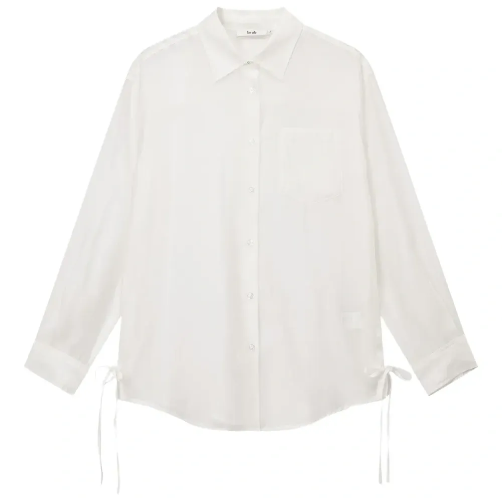 Рубашка на пуговицах с завязками