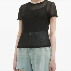 Футболка со стразами