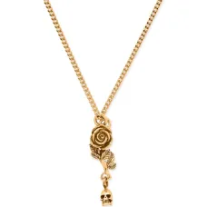 Колье Rose & Skull с подвеской