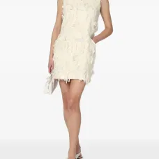 платье мини без рукавов