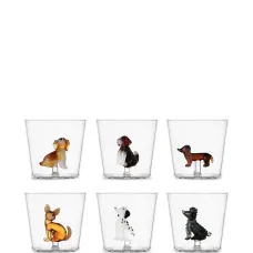 Набор Dogs из шести стаканов Набор Dogs из шести стаканов