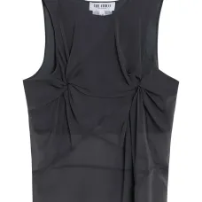 Шелковый топ без рукавов