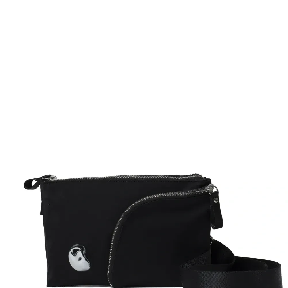 Сумка через плечо с косой молнией