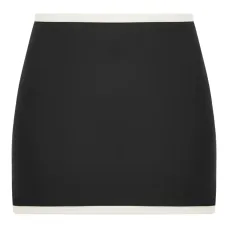 Юбка мини с контрастной отделкой