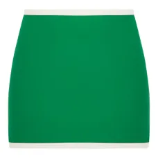 Юбка мини с контрастной отделкой