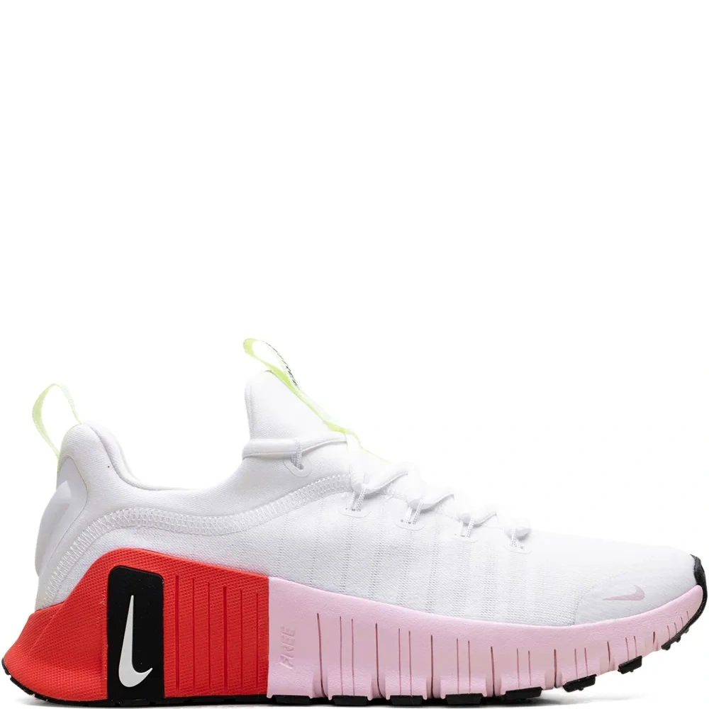 Кроссовки Free Metcon 6 WMNS White Barely Volt Bright Crimson Pink Foam