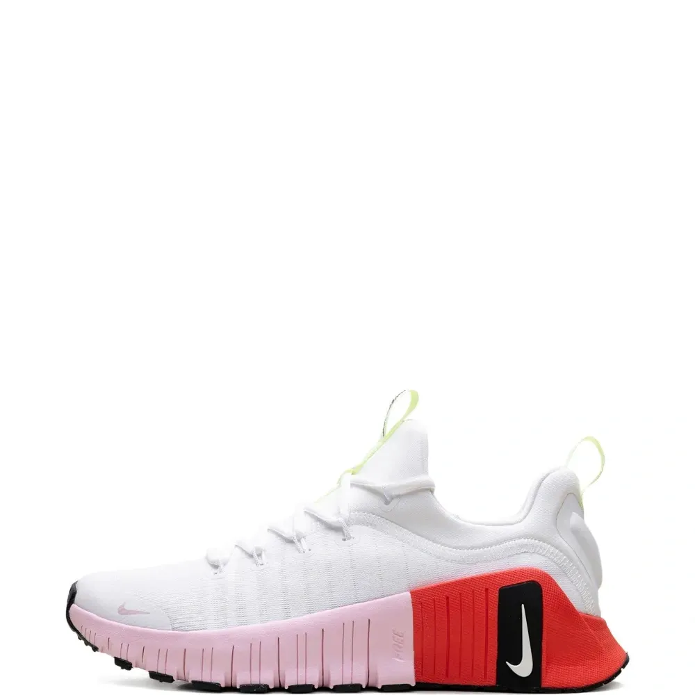 Кроссовки Free Metcon 6 WMNS White Barely Volt Bright Crimson Pink Foam