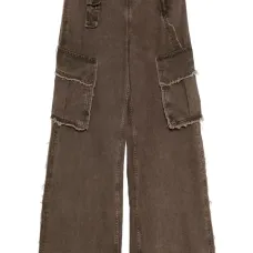 Брюки карго с бахромой Брюки карго с бахромой