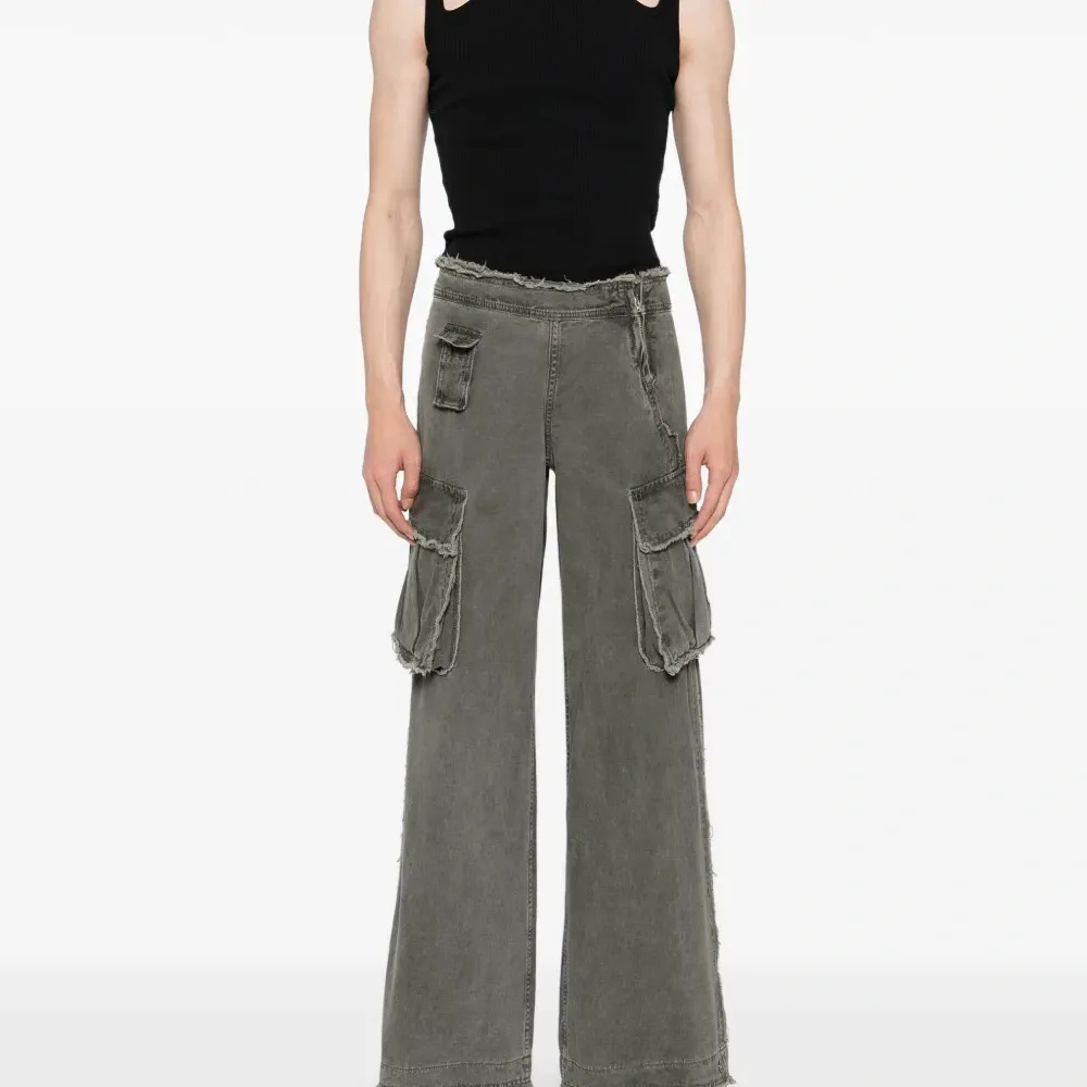 Брюки карго с бахромой Брюки карго с бахромой