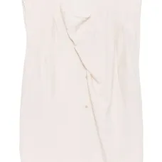 Шелковая блузка без рукавов