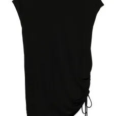 Шелковый топ асимметричного кроя