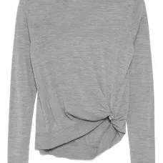 Трикотажный топ с драпировкой