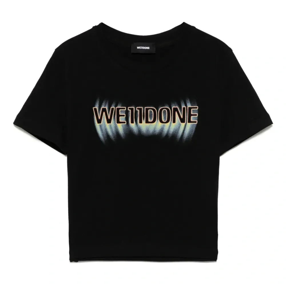 Укороченная футболка с логотипом