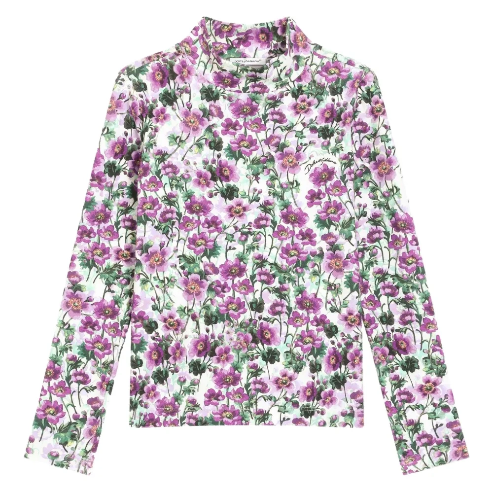 Футболка с цветочным принтом