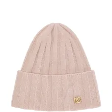 Шапка бини в рубчик с логотипом