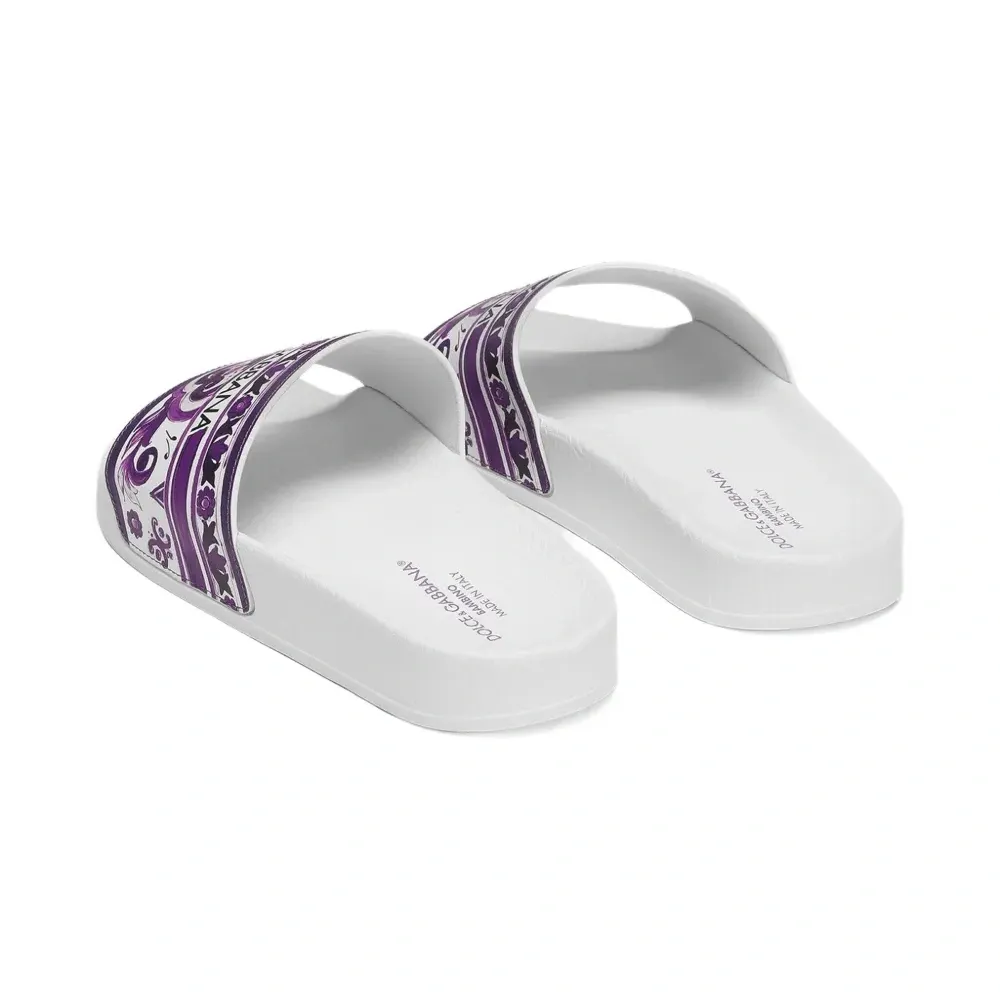 шлепанцы с принтом Majolica