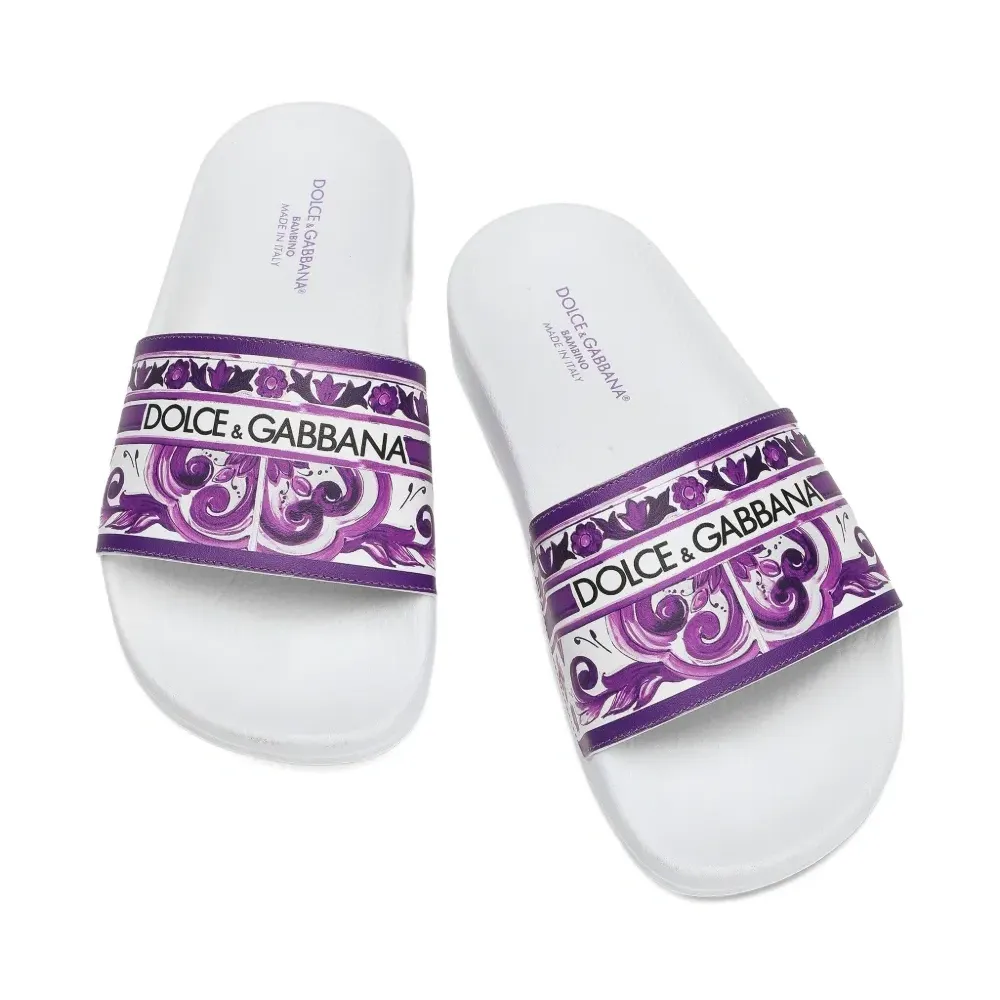 шлепанцы с принтом Majolica