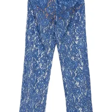 Брюки с цветочным кружевом