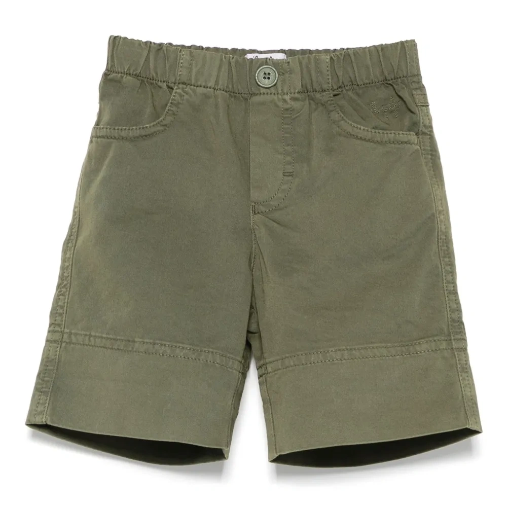 Шорты с вышитым логотипом