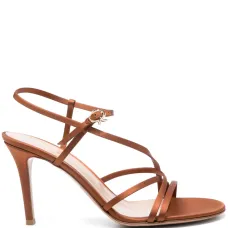 Атласные босоножки