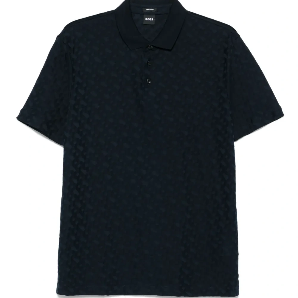 Жаккардовая рубашка поло с узором