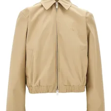 Бомбер с вышитым логотипом