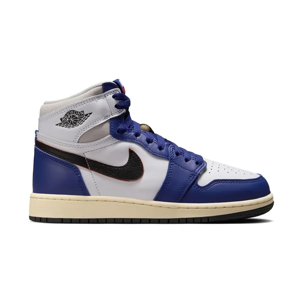 Кроссовки Air Jordan 1 Retro High OG White/Black/Neutral Grey/Deep Royal Blue/Muslin