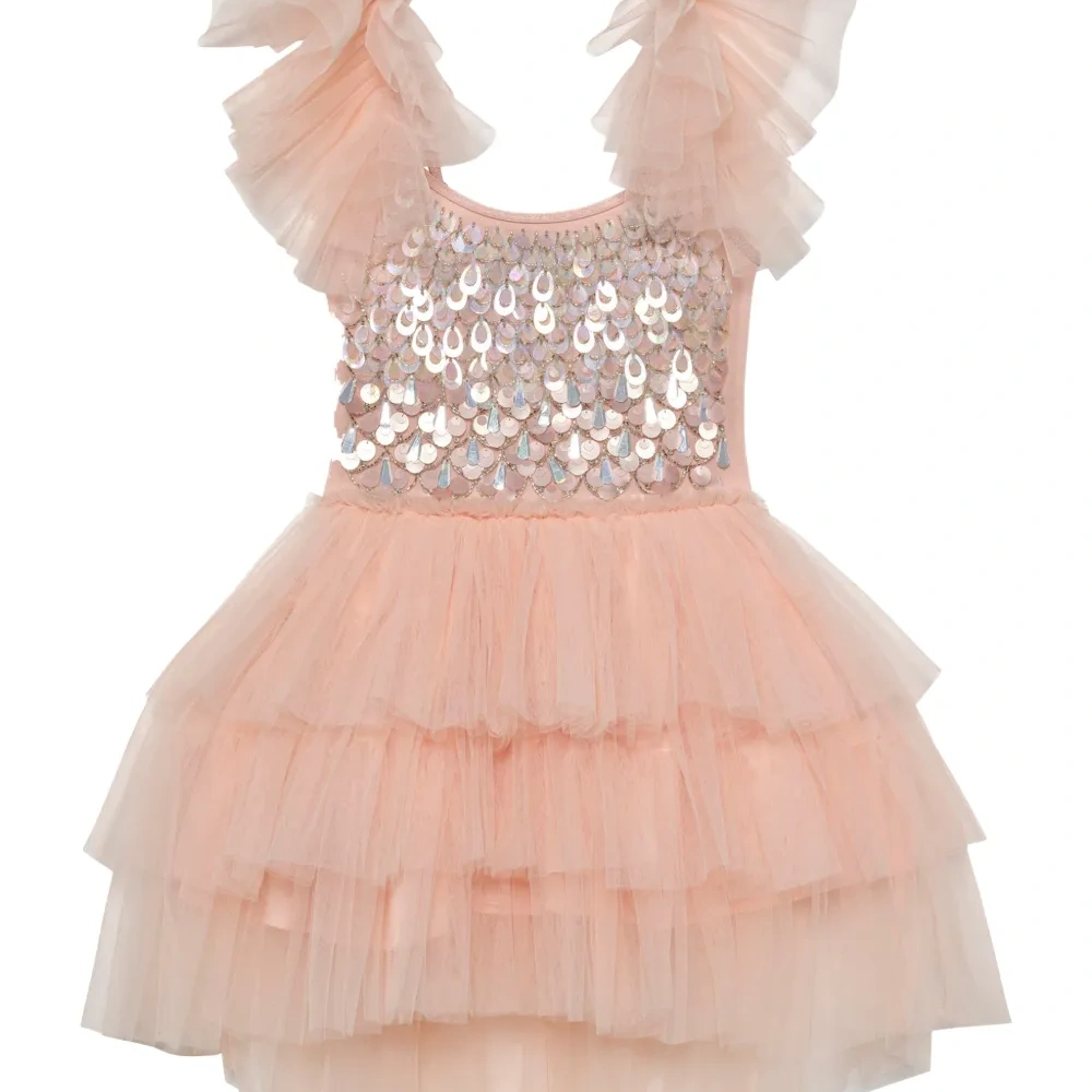 Платье с оборками