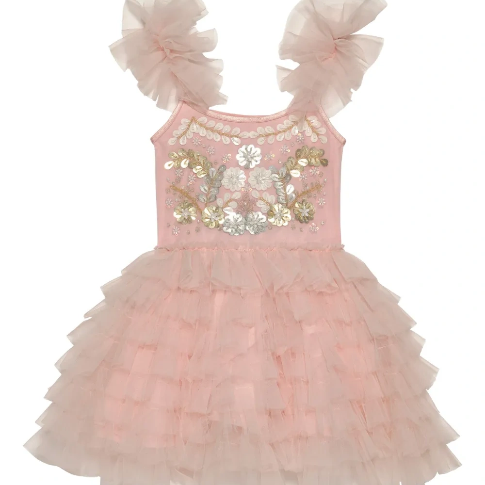 Платье с оборками