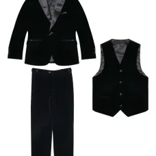 Бархатный костюм-тройка