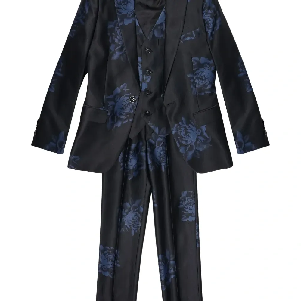 Костюм-тройка с цветочным принтом Костюм-тройка с цветочным принтом
