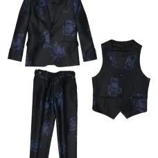 Костюм-тройка с цветочным принтом