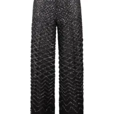 Широкие брюки с пайетками