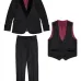 Костюм-тройка с бархатной отделкой Костюм-тройка с бархатной отделкой