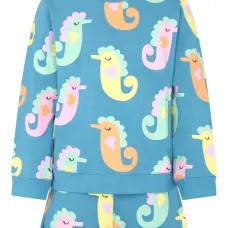 Комплект из топа и шортов с принтом