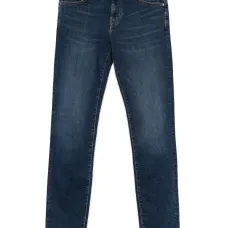 Джинсы с нашивкой-логотипом