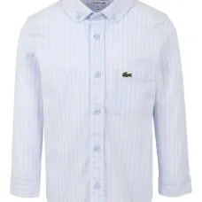 Полосатая рубашка с вышитым логотипом