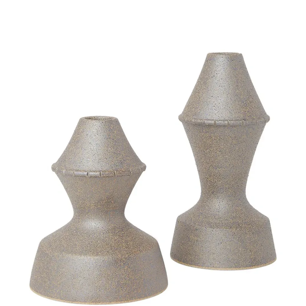 Подсвечники Amal из глины (набор из двух штук)