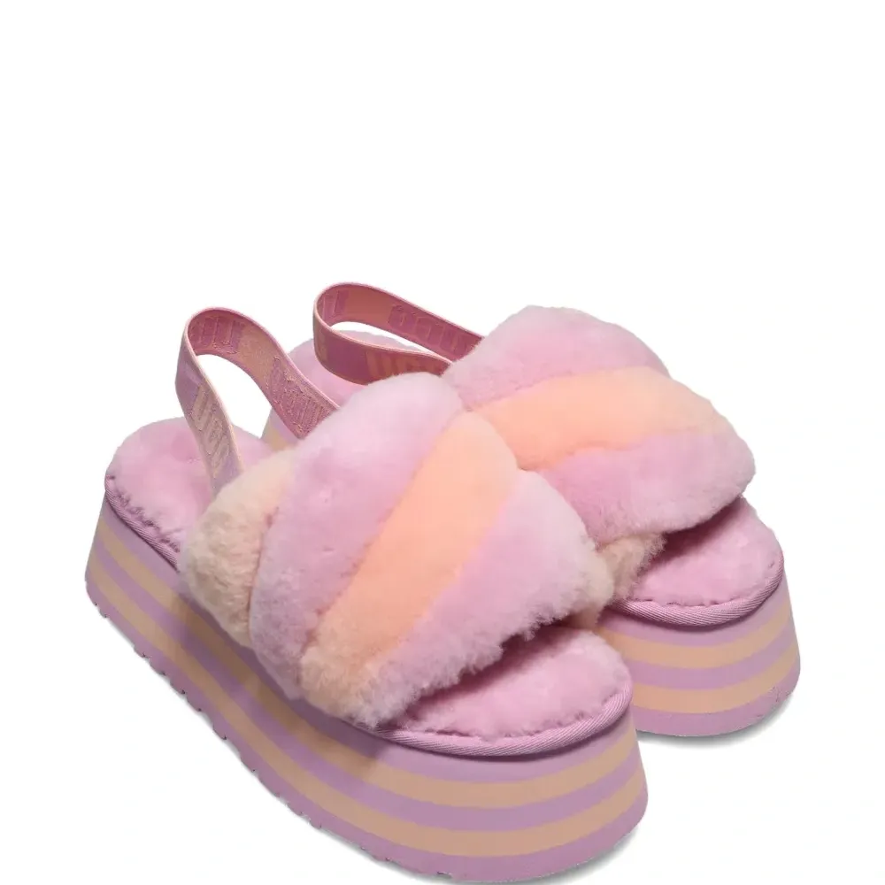 Шлепанцы Disco Stripe Purple/Pink