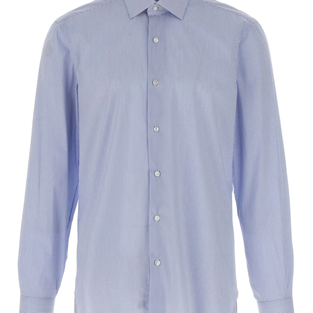 Полосатая рубашка на пуговицах