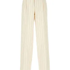 Брюки в тонкую полоску