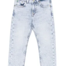 Джинсы с нашивкой-логотипом