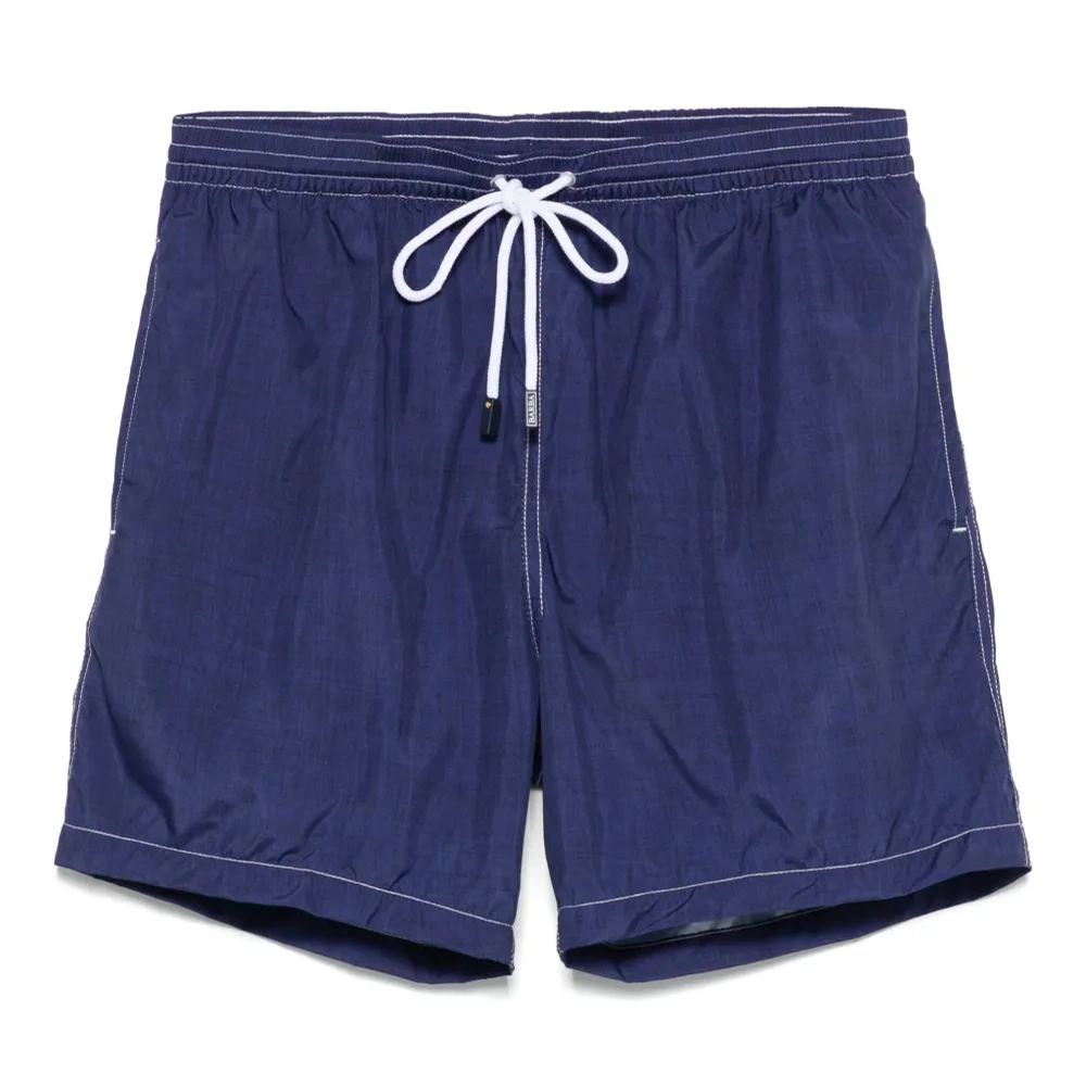 Плавки-шорты с нашивкой-логотипом