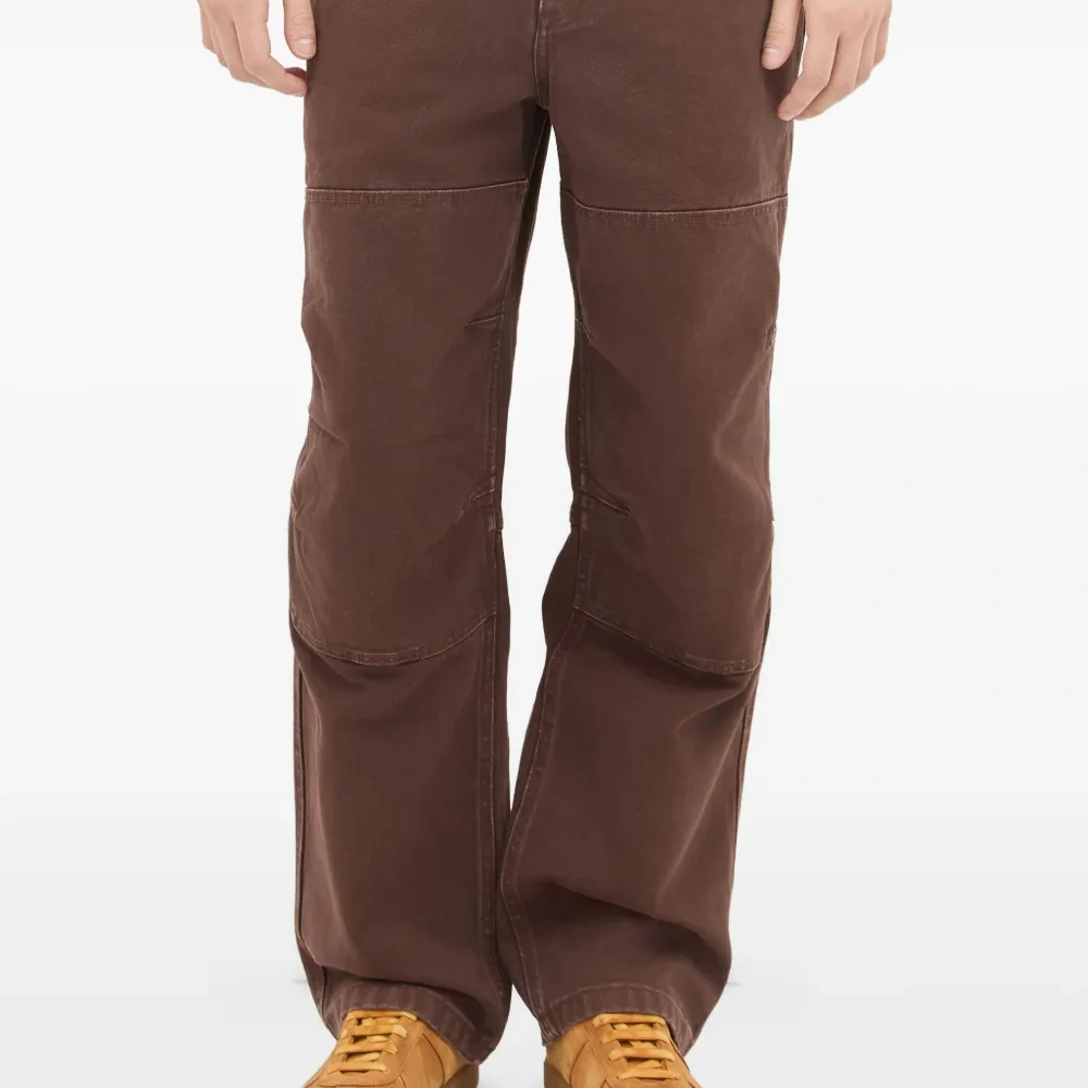 Хлопковые брюки с панелями на коленях