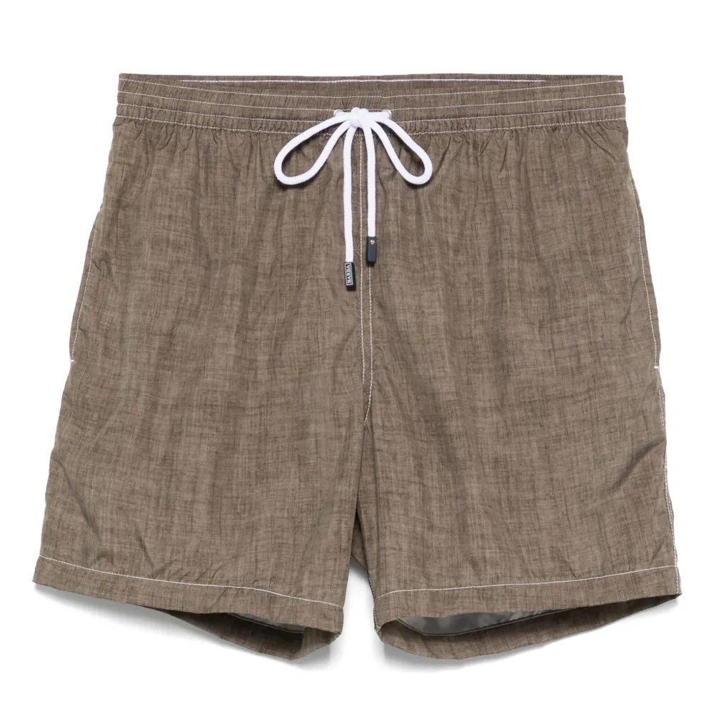 Плавки-шорты с нашивкой-логотипом