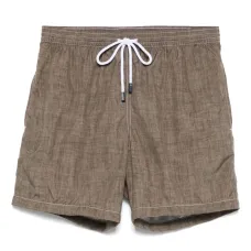 Плавки-шорты с нашивкой-логотипом